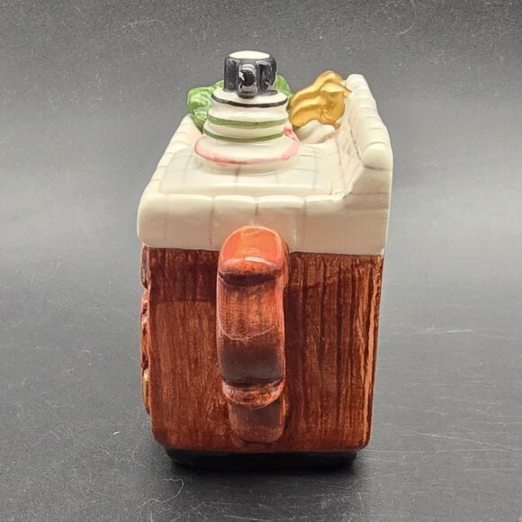 Vintage Kitchen Sink Decorative Tea Pot Cottagecore - Picture 6 of 7